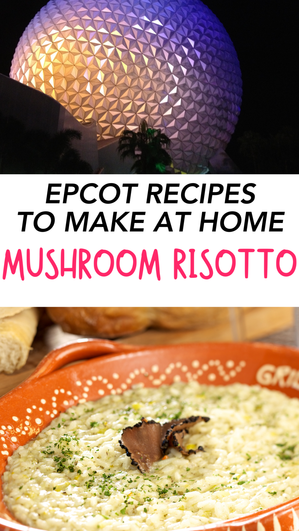 Mushroom Risotto: Epcot Dupe Recipes from the International Festival of the Arts 2024 (Unofficial&nbsp;Recipe)