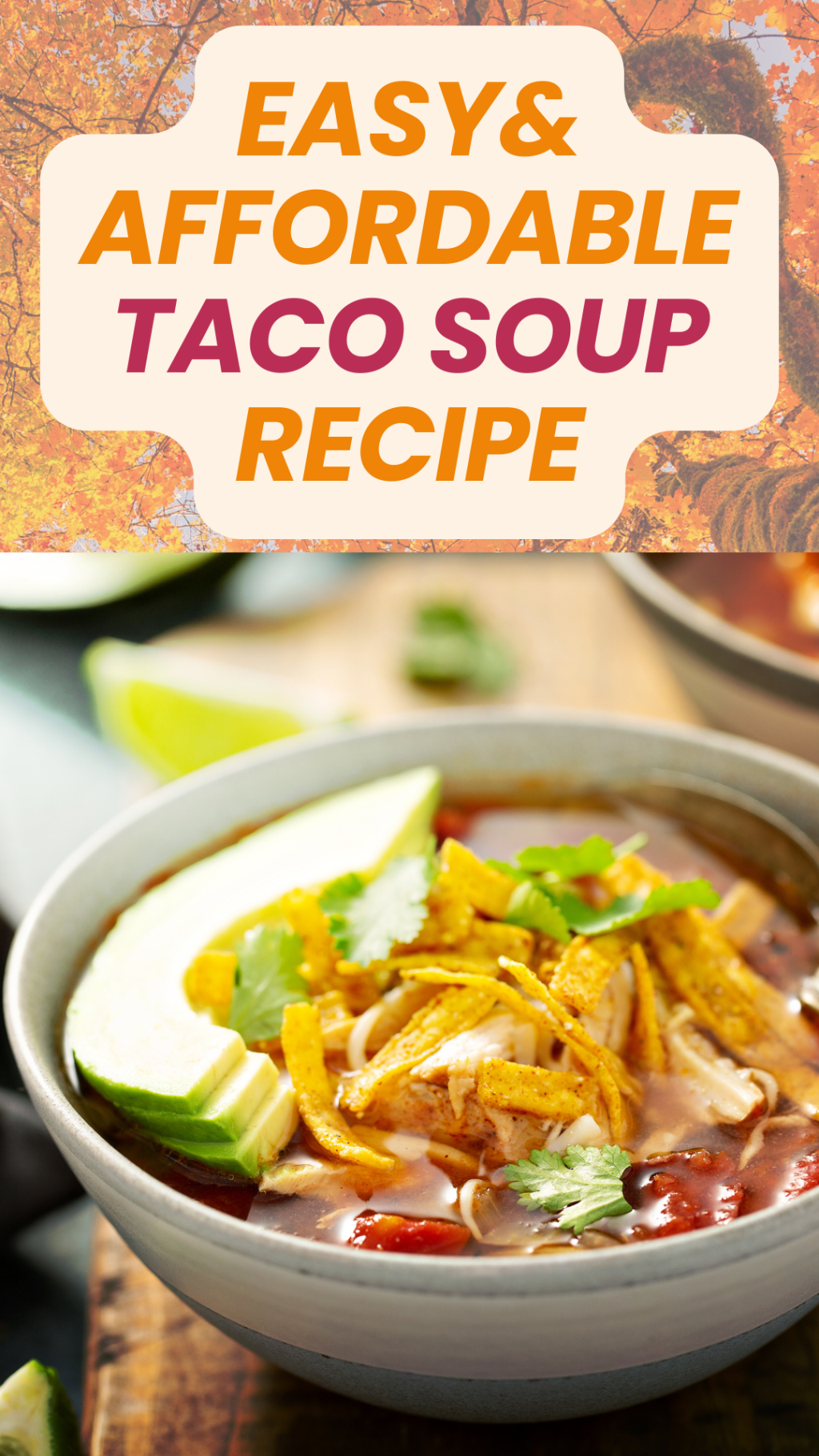 Affordable and Easy Autumn Recipes: Taco Soup Recipe for Fall&nbsp;2024